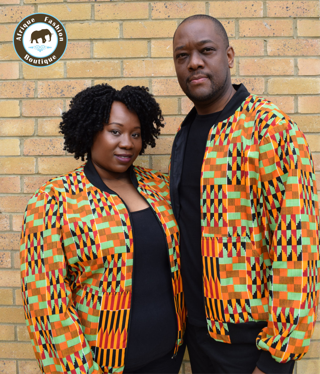 Men's African Print Kente Bomber Jacket