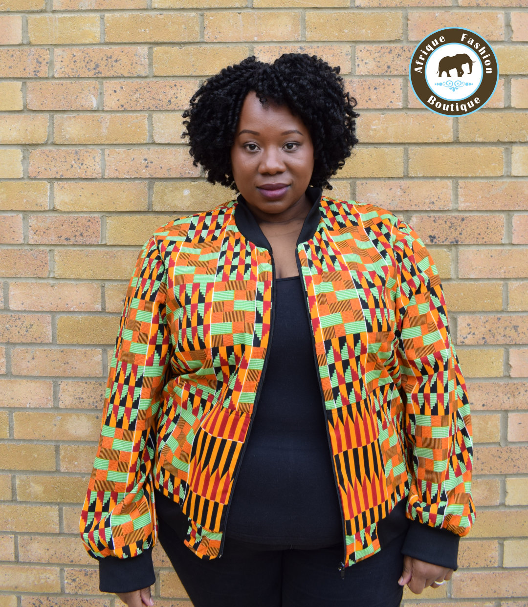 African Print Bomber Jacket Kente Print Green Yellow Red – Afrique Fashion Boutique